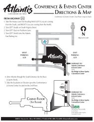 Parking Lot Map - Atlantis Casino Resort