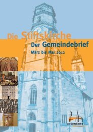 Gottesdienste - Stiftskirche Stuttgart