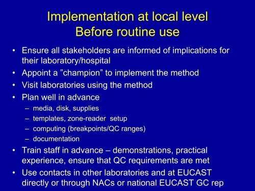 Implementation of the EUCAST disk-diffusion method