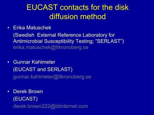 Implementation of the EUCAST disk-diffusion method