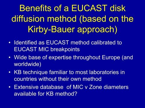 Implementation of the EUCAST disk-diffusion method