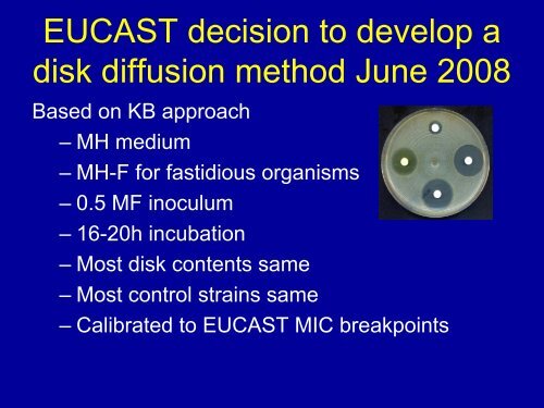 Implementation of the EUCAST disk-diffusion method