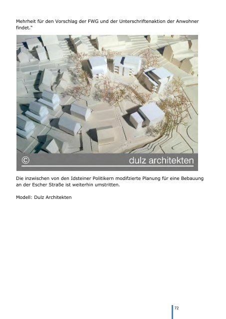 Bebauung des ehemaligen Kita-Gelände Escher ... - FWG Idstein