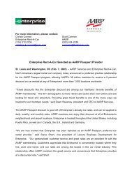 Enterprise Rent-A-Car Selected as AARP Passport Provider