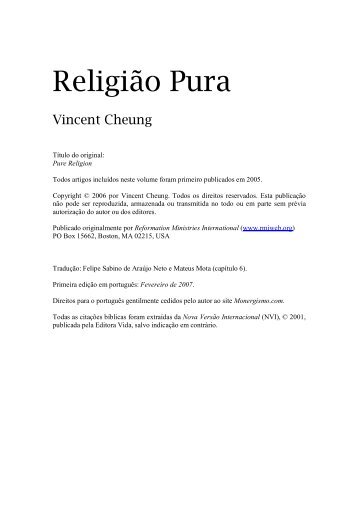 ReligiÃ£o Pura - Monergismo