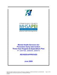 Stanislaus County - Mental Health Services Oversight and ...