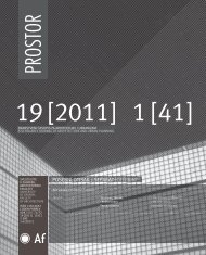 PROSTOR - Arhitektonski fakultet - SveuÄiliÅ¡te u Zagrebu