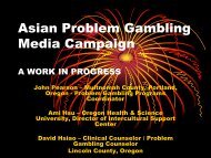 Asian Problem Gambling Media Campaign