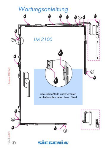 Wartungsanleitung Siegenia LM 3100 (de) - Heroal