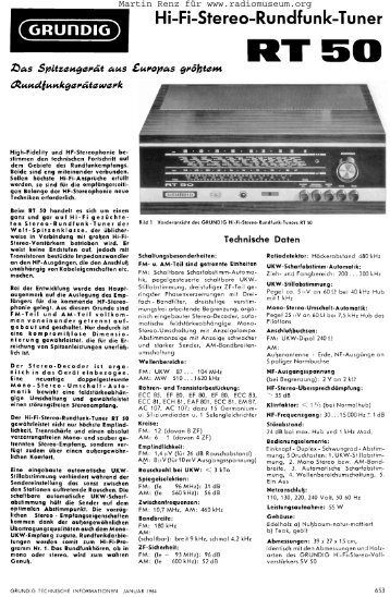 Grundig RT50 - Radio Museum