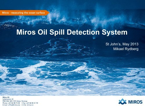 Oil Spill Detection - NEIA