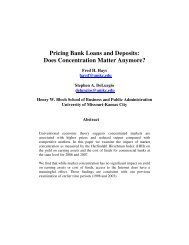 Pricing Bank Loans and Deposits: Does Concentration Matter ...