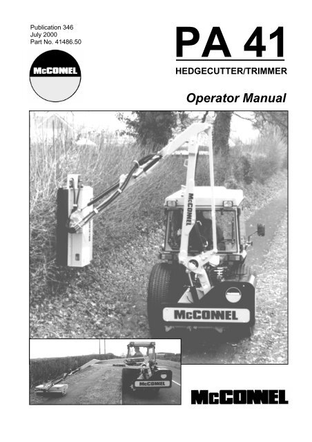 McConnel Power Arm 41 Operators Manual