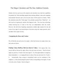 The Magic Calculator and The Sine Addition Formula