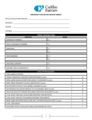 Evacuation Exercise Evaluation Form - Waterfront Properties