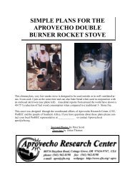 Simple Plans for the Aprovecho Double Burner Rocket Stove