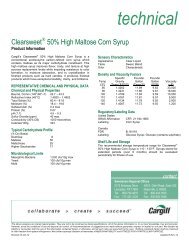 ClearsweetÂ® 50% High Maltose Corn Syrup - Cargill Foods