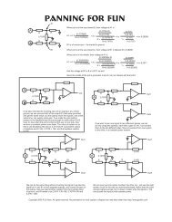 Panning for Fun - The Guitar Effects Oriented Web Page