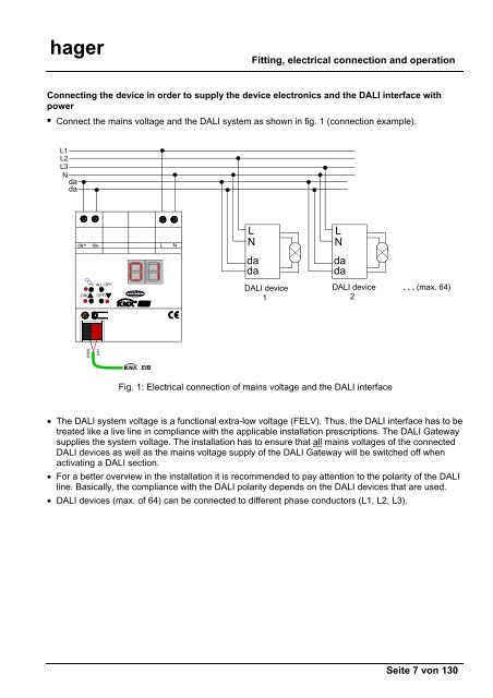 hager TX216 KNX/EIB DALI-Gateway - UTU