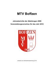 Generalversammlung - MTV Boffzen