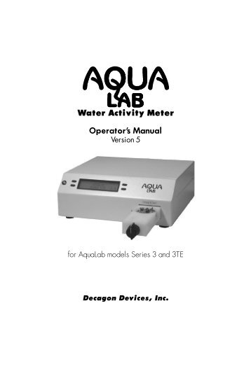 10607-05-Inside-Pages-AquaLab-Series-3-3TE-1.pdf Series 3TE ...