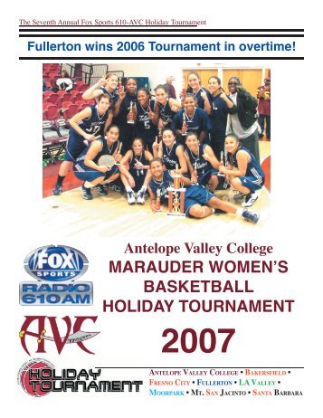 Tournament Program - Antelope Valley College