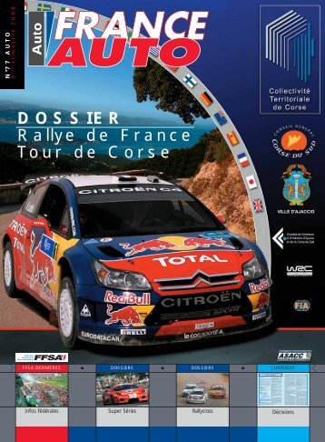 DOSSIER Rallye de France Tour de Corse - FFSA