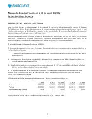 Notas a los Estados Financieros Barclays Bank ... - Barclays Capital