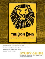 The Lion King Study Guide (PDF) - Disney On Broadway