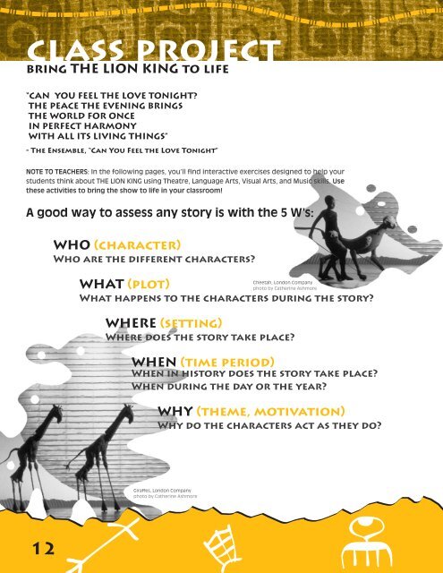 The Lion King Study Guide (PDF) - Disney On Broadway