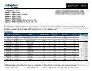 Compatibility Report Series 7 - Adaptec