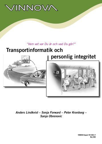 Transportinformatik och personlig integritet - Movea Trafikkonsult AB