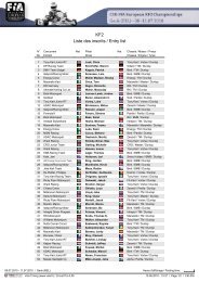 KF2 Liste des inscrits / Entry list - INTREPID JAPAN