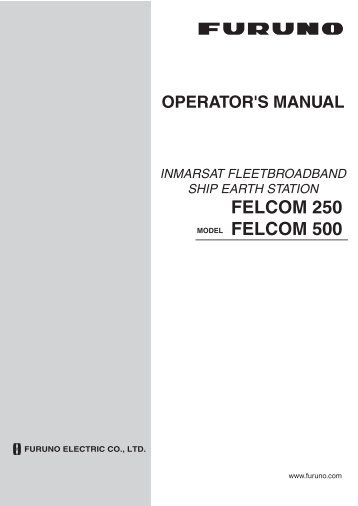 FELCOM 250 FELCOM 500 - Furuno