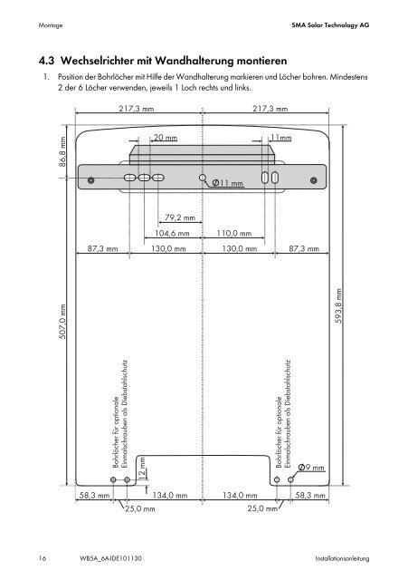 Installationsanleitung - Mare Solar