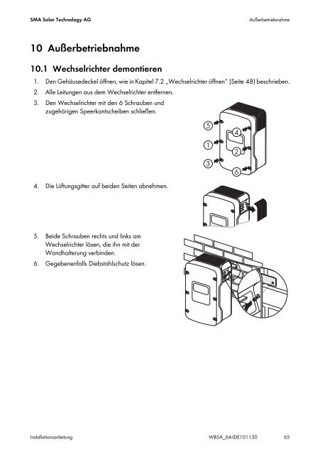 Installationsanleitung - Mare Solar