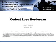 Cedent Loss Bordereau - Acord