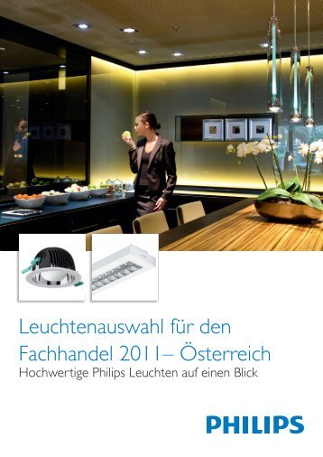 Leuchtenauswahl für den Fachhandel 2011 ... - Philips Lighting