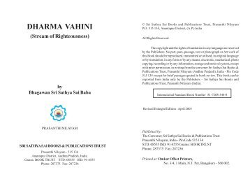 DHARMA VAHINI - Sssbpt.info