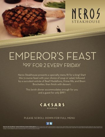 EMPEROR'S FEAST - Caesars Windsor
