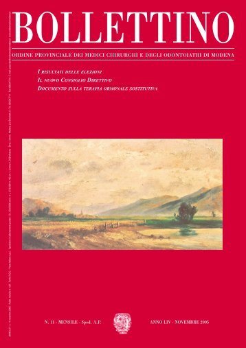 Novembre 2005 (pdf - 1 MB) - Ordine Provinciale dei Medici ...