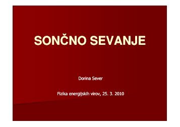 SonÄno sevanje - F9