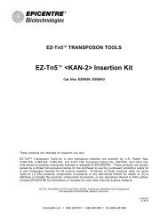 Protocol for EZ-Tn5™  Insertion Kit