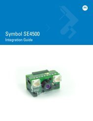 Symbol SE4500 Integration Guide (72E-112996 ... - Barcodedeus.de