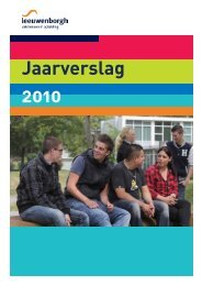 Jaarverslag 2010 - Leeuwenborgh Opleidingen