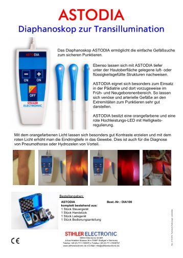 Transillumination auf der neonatalen Intensivstation - Stihler Electronic