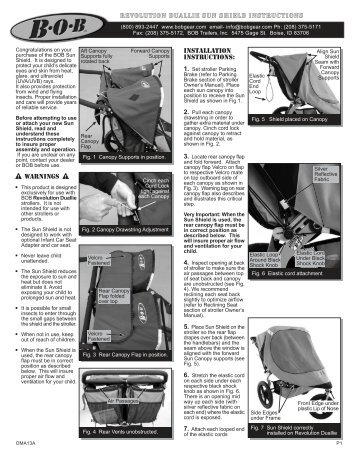 Revolution duallie sun shield instructions - BOB Trailers and Strollers