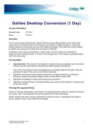 Galileo Desktop Conversion (1 Day)