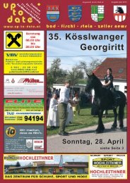 35. Kösslwanger Georgiritt am 28. April - Up-to-date