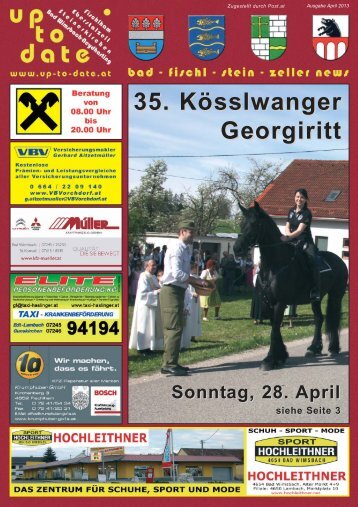 35. Kösslwanger Georgiritt am 28. April - Up-to-date